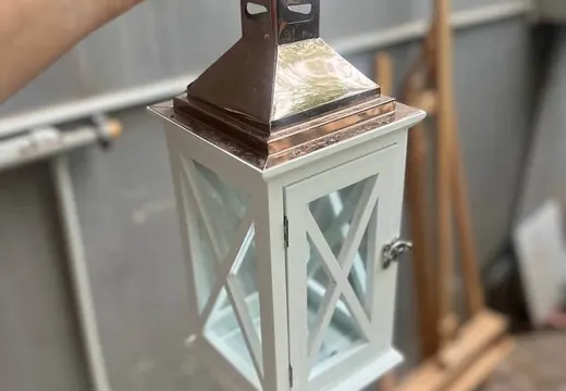 Dekoratif Mum Lambası ve Cam Çiçeklik 1