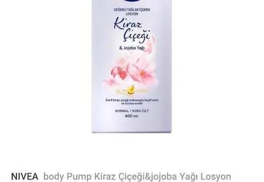 Kiraz çiçeği vücut losyonu nivea