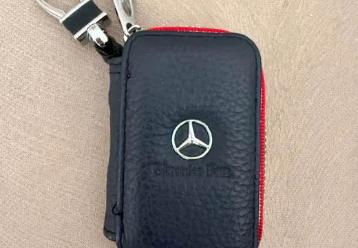 Mercedes Logolu Deri Anahtarlık / Anahtar Kılıfı – Yeni