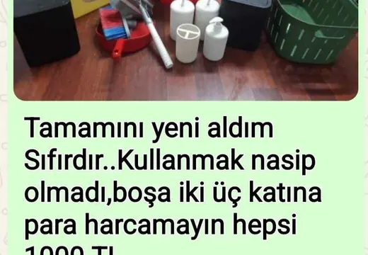 Ürünler sıfırdır.