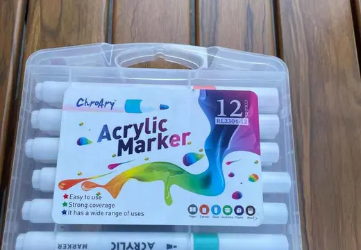 🎨 ACRYLİC MARKER KALEM SETİ — 12’Lİ | UYGUN FİYAT