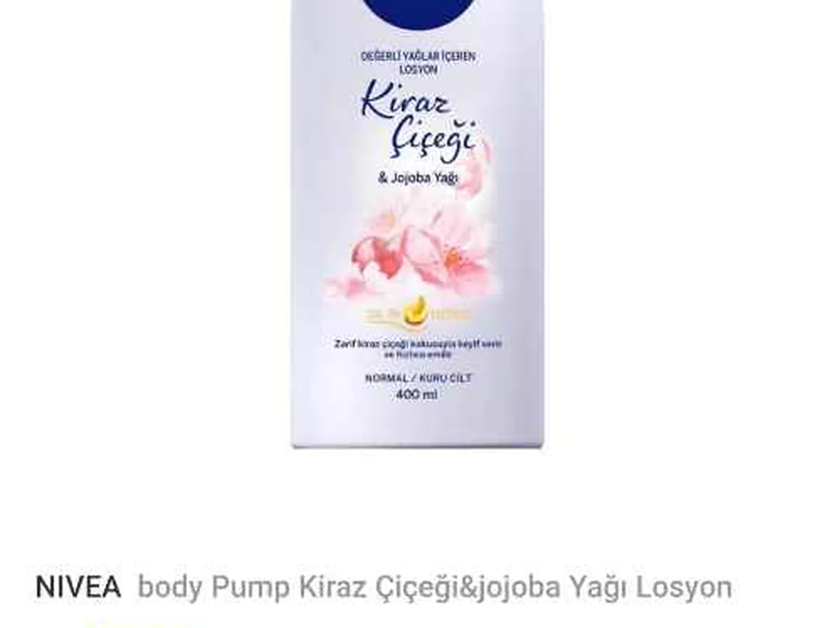 Kiraz çiçeği vücut losyonu nivea