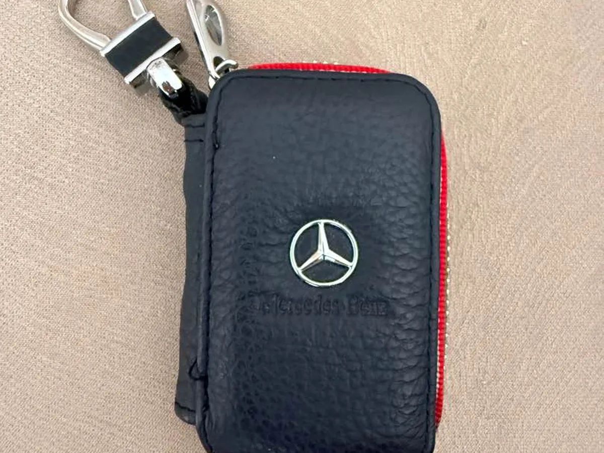 Mercedes Logolu Deri Anahtarlık / Anahtar Kılıfı – Yeni