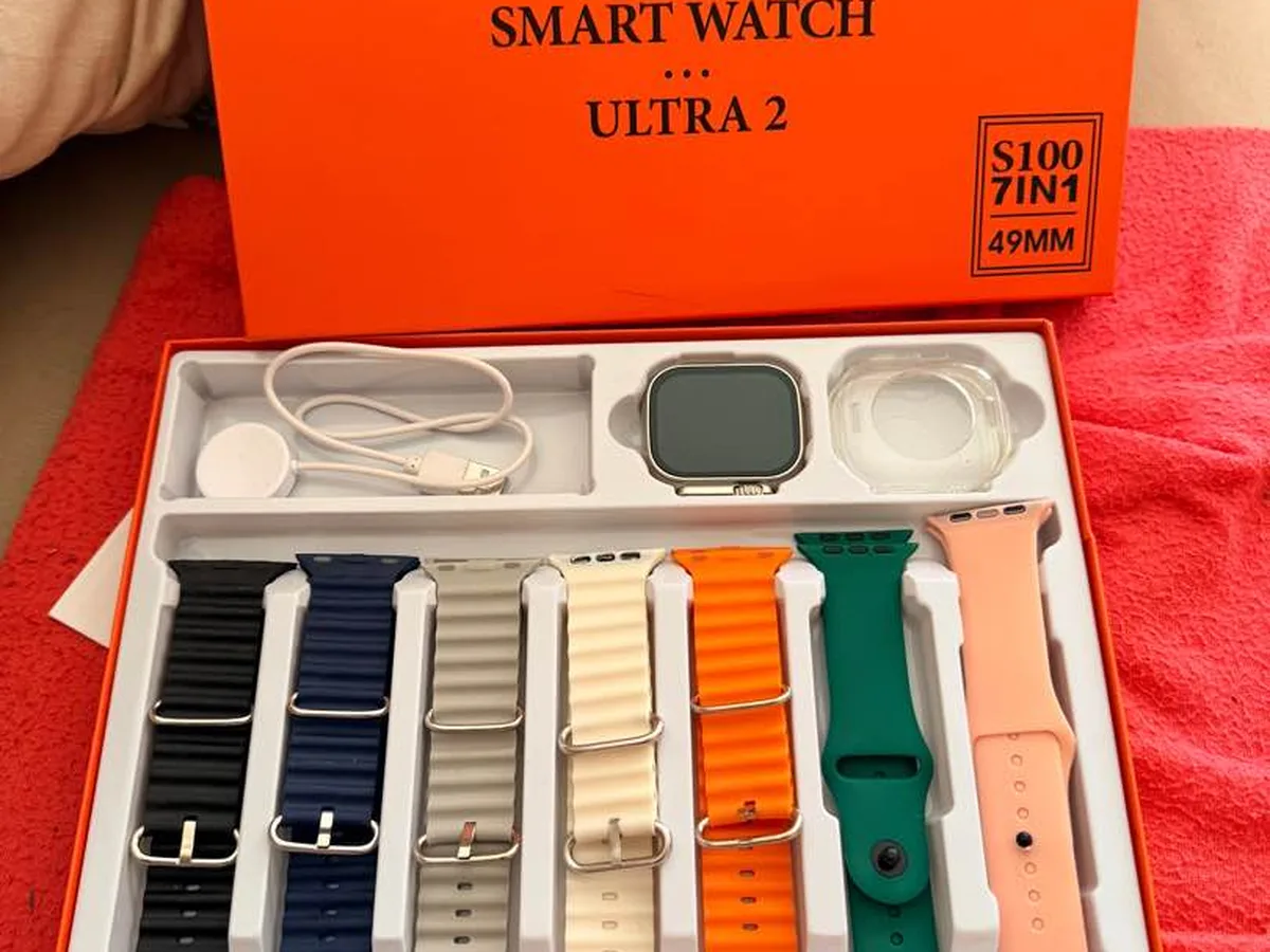 Smart Watch Ultra 2 49MM – 7 Kordonlu Set – Kutulu – Temiz