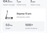Scooter segway f3 pro sıfır ayarında 2