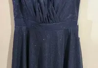 Lacivert elbise 2