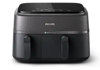 Philips 3000 Serisi NA350/00 Çift Hazneli Airfryer – Sıfır & 4
